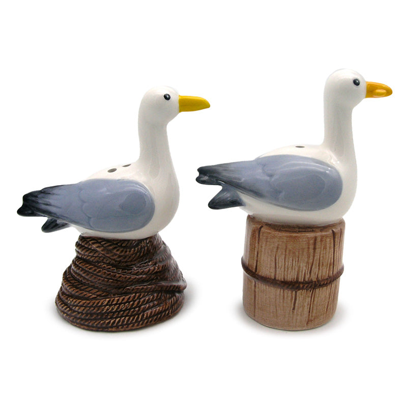 Ceramic Salt & Pepper Set - Seagull Buoy