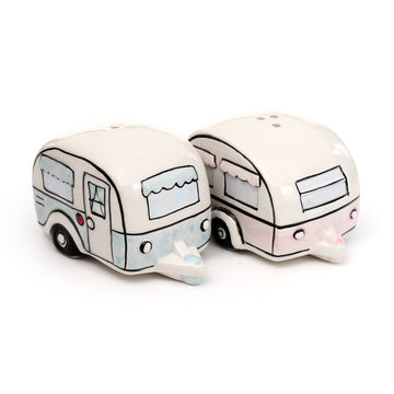 Ceramic Salt & Pepper Set - Home Is Where You Park It Caravan