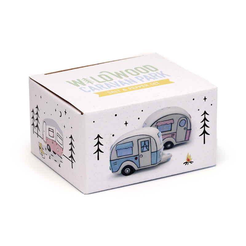 Ceramic Salt & Pepper Set - Home Is Where You Park It Caravan