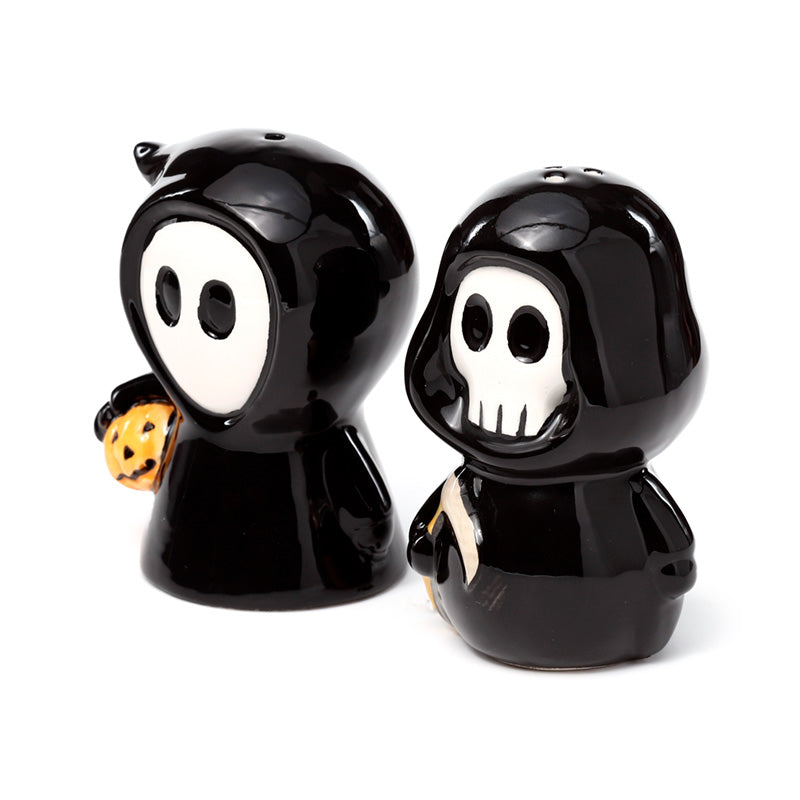 Ceramic Salt & Pepper Set - Skull Boy & Ghost Boy