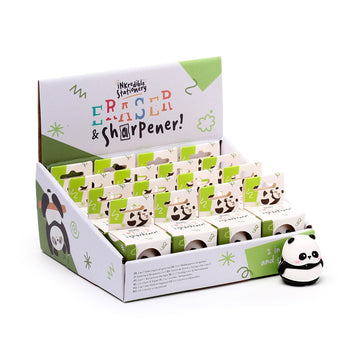 2-in-1 Sharpener & Eraser - Panda x24