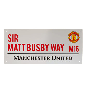 Manchester United FC Sir Matt Busby Way Street Sign