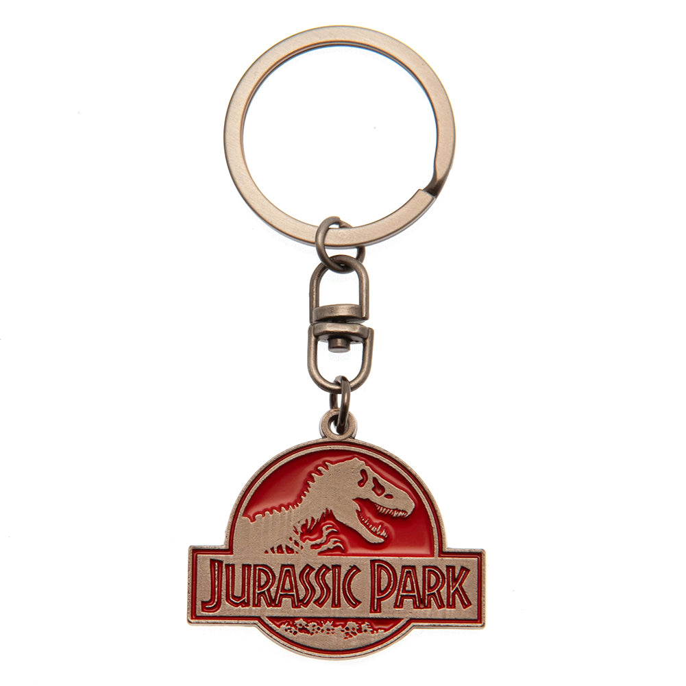 Jurassic Park Metal Keyring - Officially licensed merchandise.