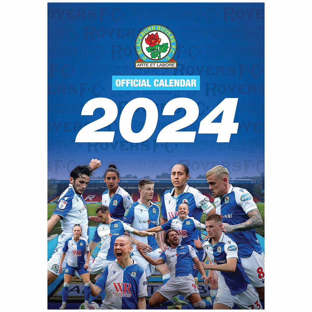 Blackburn Rovers FC A3 Calendar 2024 - Officially licensed merchandise.