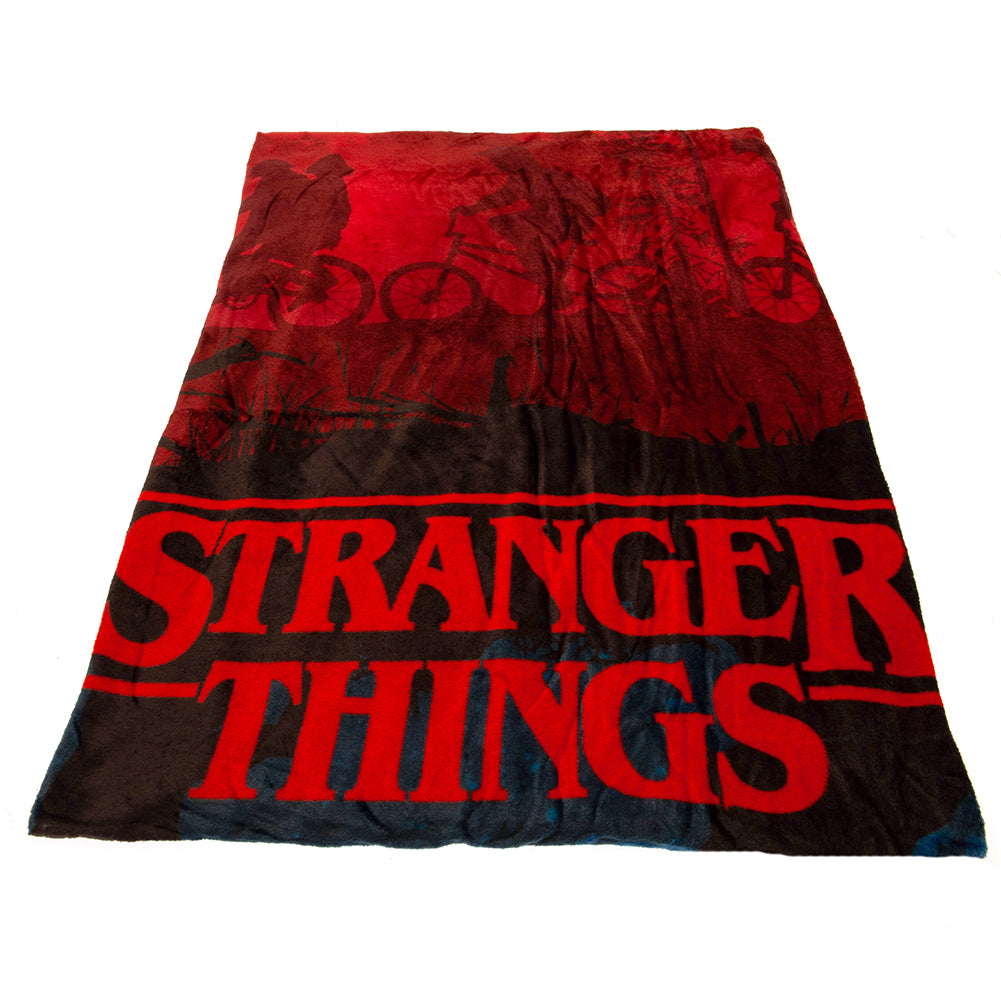 Stranger Things Premium Fleece Blanket Upside Down - Officially licensed merchandise.