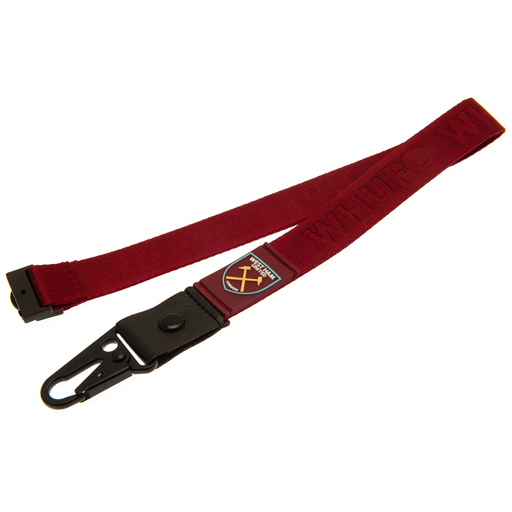 West Ham United FC Deluxe Lanyard - Officially licensed merchandise.