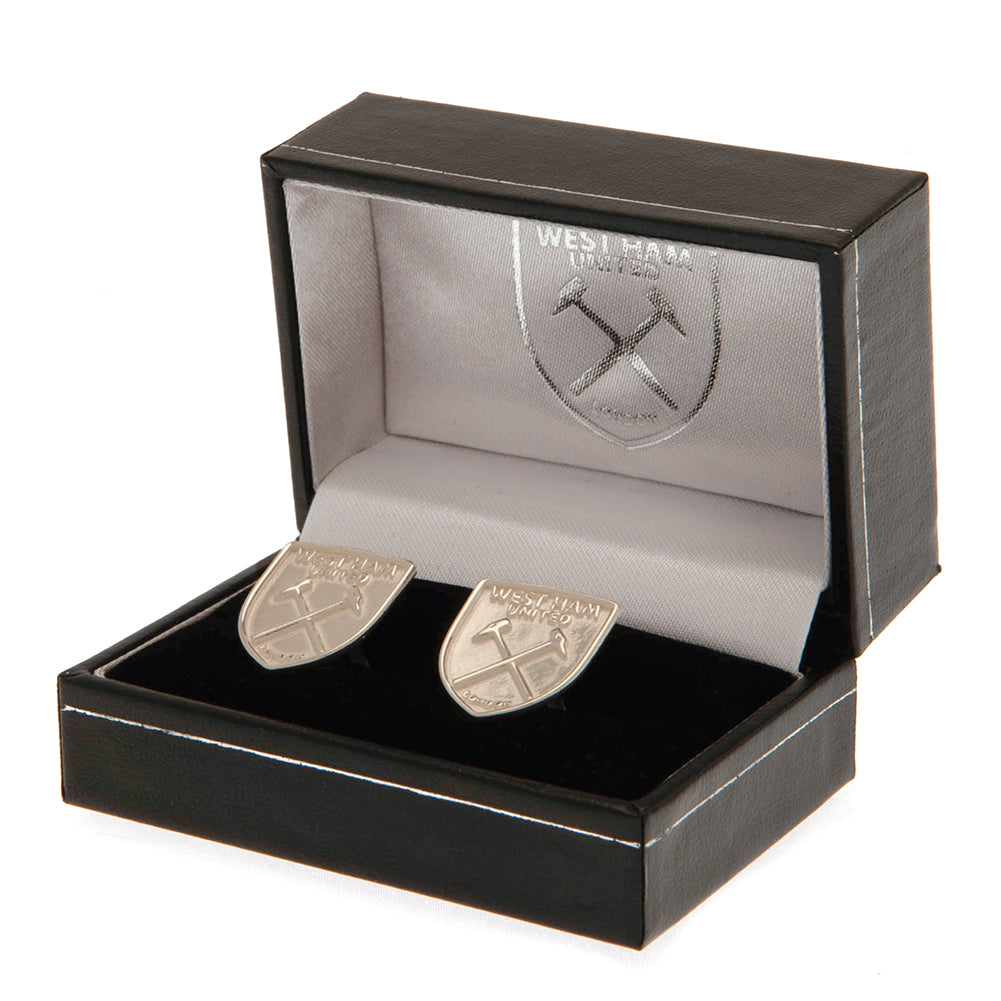 West Ham United FC Sterling Silver Cufflinks - Officially licensed merchandise.