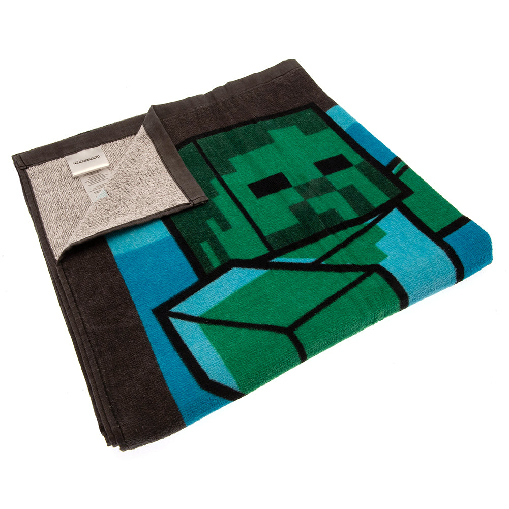 Minecraft Towel Split - Officially licensed merchandise.