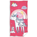 Peppa Pig Towel Unicorn - Officially licensed merchandise.