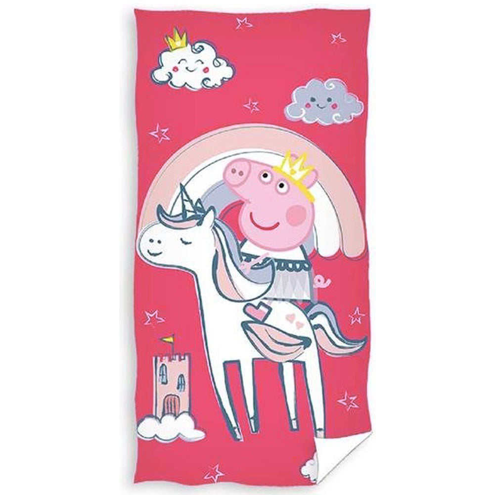 Peppa Pig Towel Unicorn - Officially licensed merchandise.