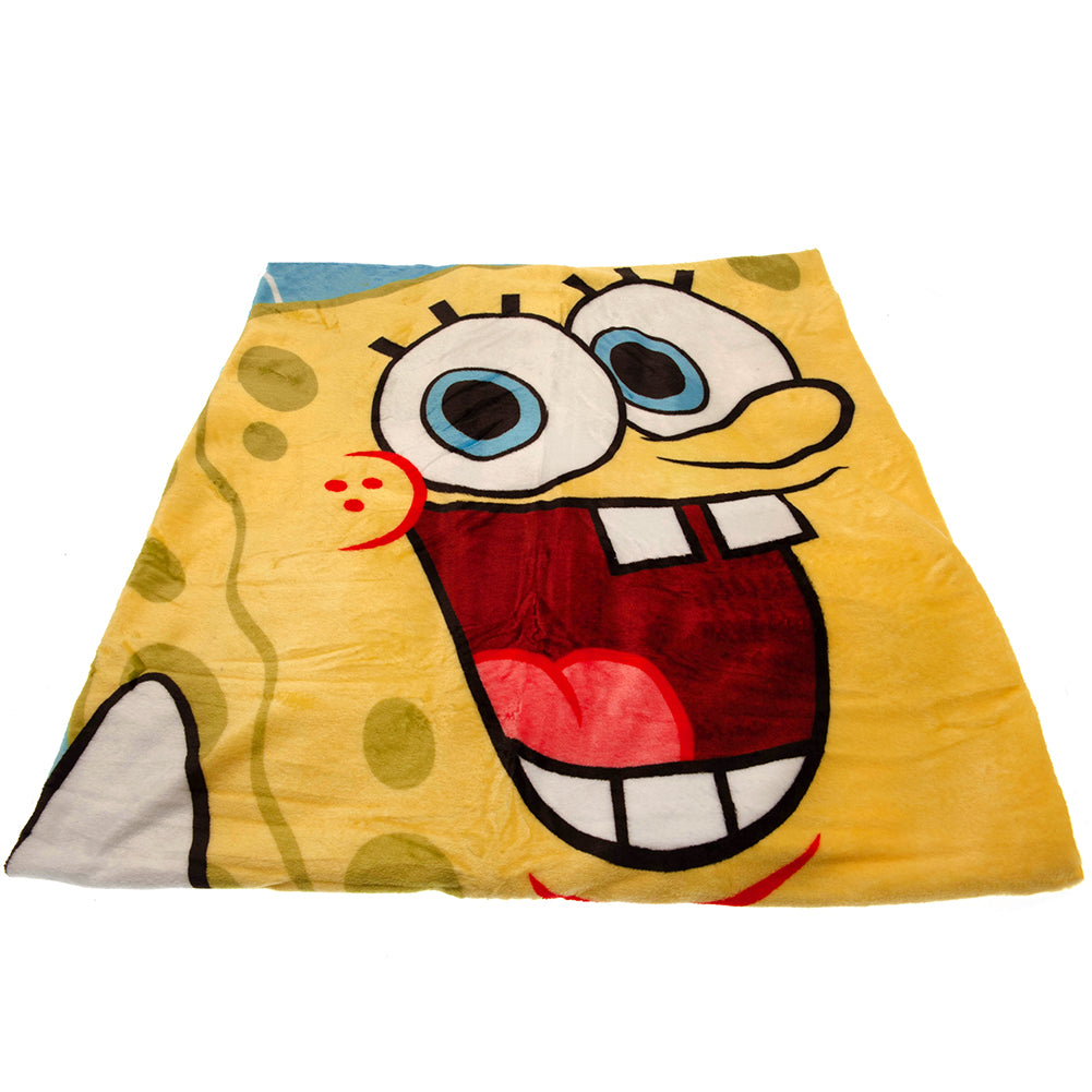 SpongeBob SquarePants Premium Fleece Blanket - Officially licensed merchandise.