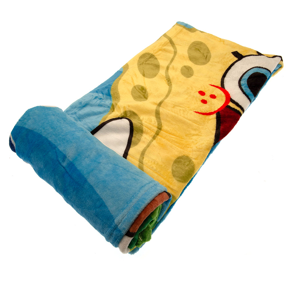 SpongeBob SquarePants Premium Fleece Blanket - Officially licensed merchandise.