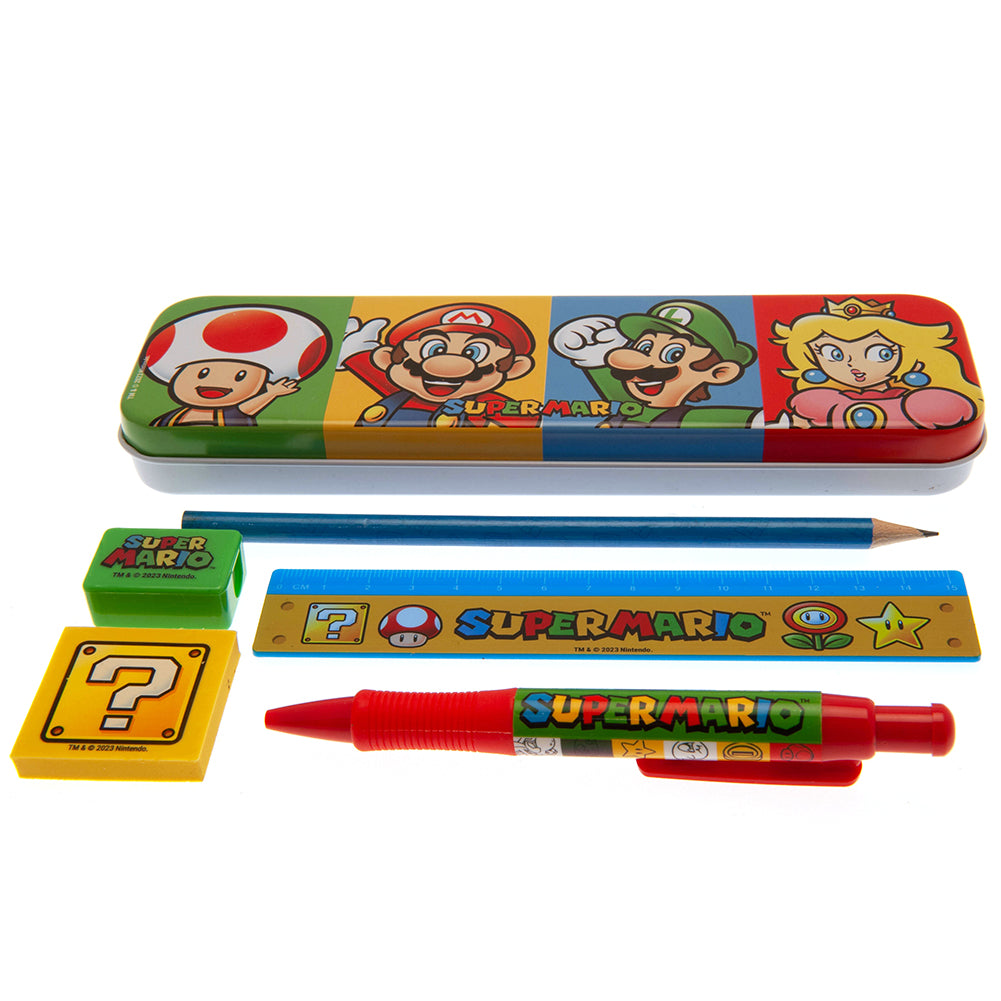 Super Mario Bumper Stationery Set - Officially licensed merchandise.