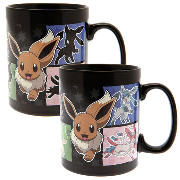 Pokemon Heat Changing Mega Mug Eevee - Officially licensed merchandise.