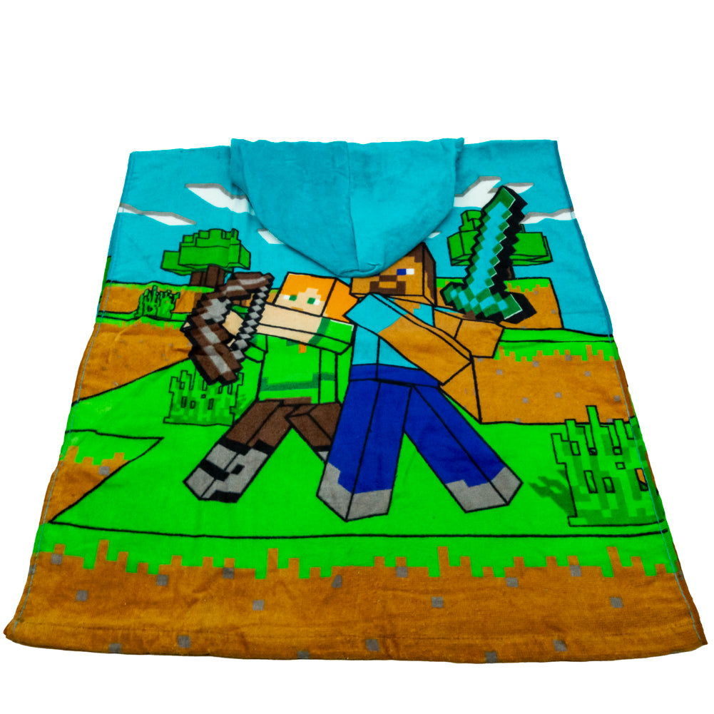 Minecraft Kids Hooded Poncho