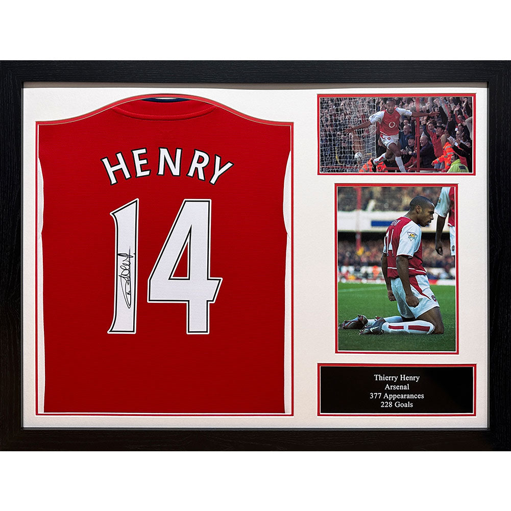 Arsenal FC Henry Signed Shirt (Framed)