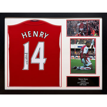 Arsenal FC Henry Signed Shirt (Framed)