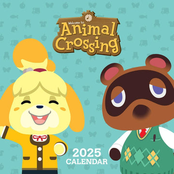 Animal Crossing Square Calendar 2025