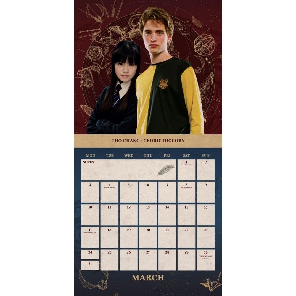 Harry Potter Square Calendar 2025