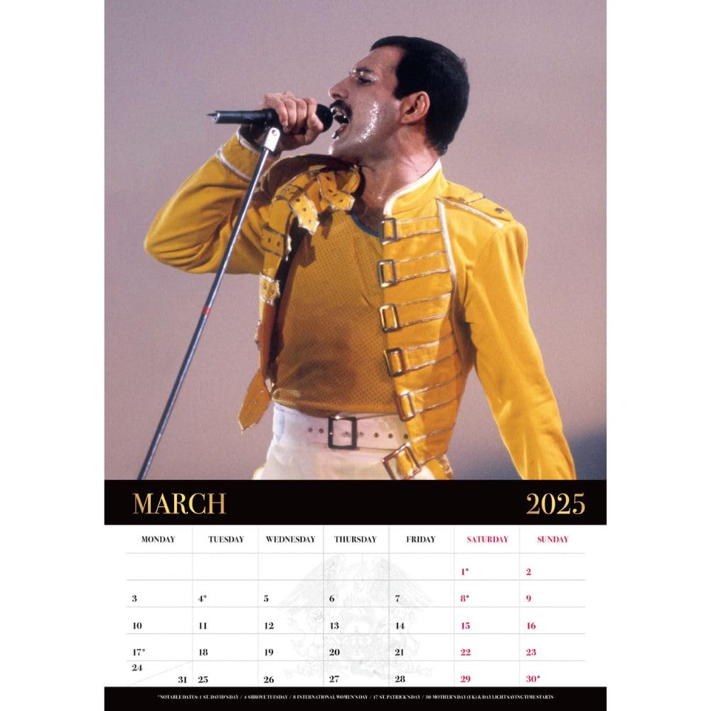 Queen A3 Calendar 2025