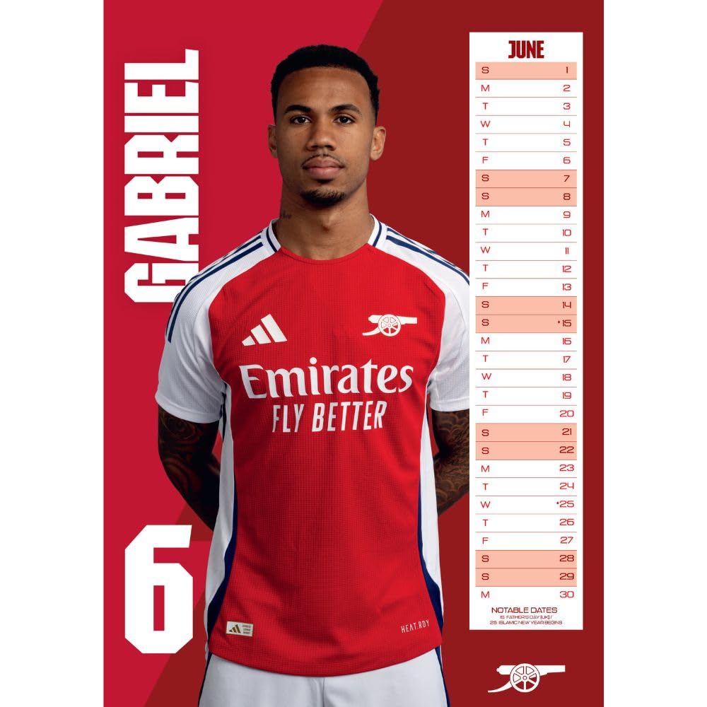 Arsenal FC A3 Calendar