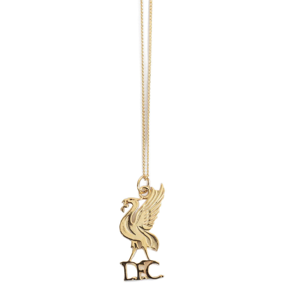 Liverpool FC 18ct Gold Plated on Silver Liverbird Pendant & Chain