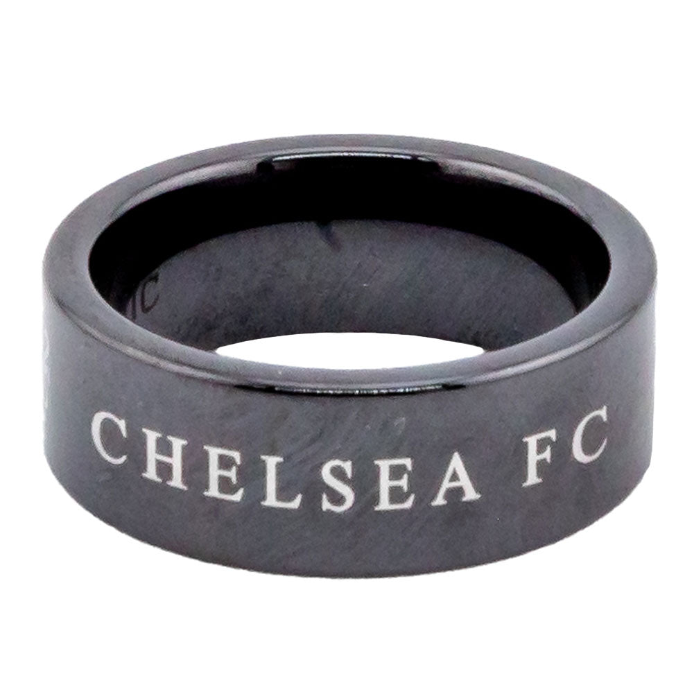 Chelsea FC Black Ceramic Ring Small