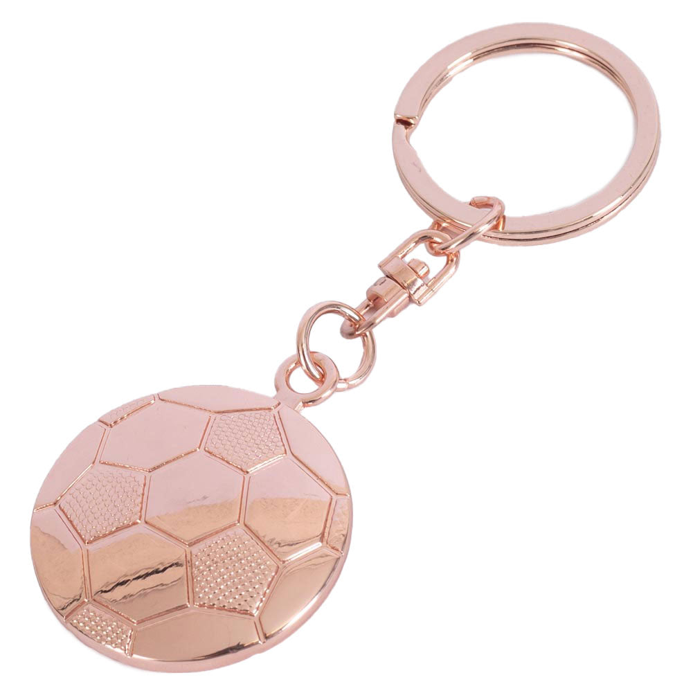 Manchester United FC Rose Gold Ball Keyring