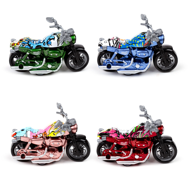 Push/Pull Action Toy - Motorcycle