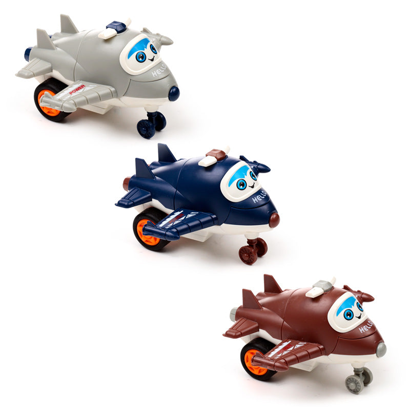 Push/Pull Action Toy - Cute Aeroplane