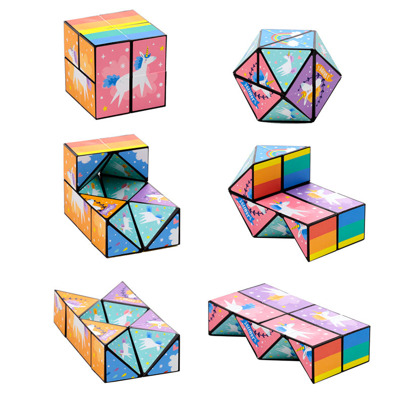 Puzzle Cube Toy - Unicorn Magic