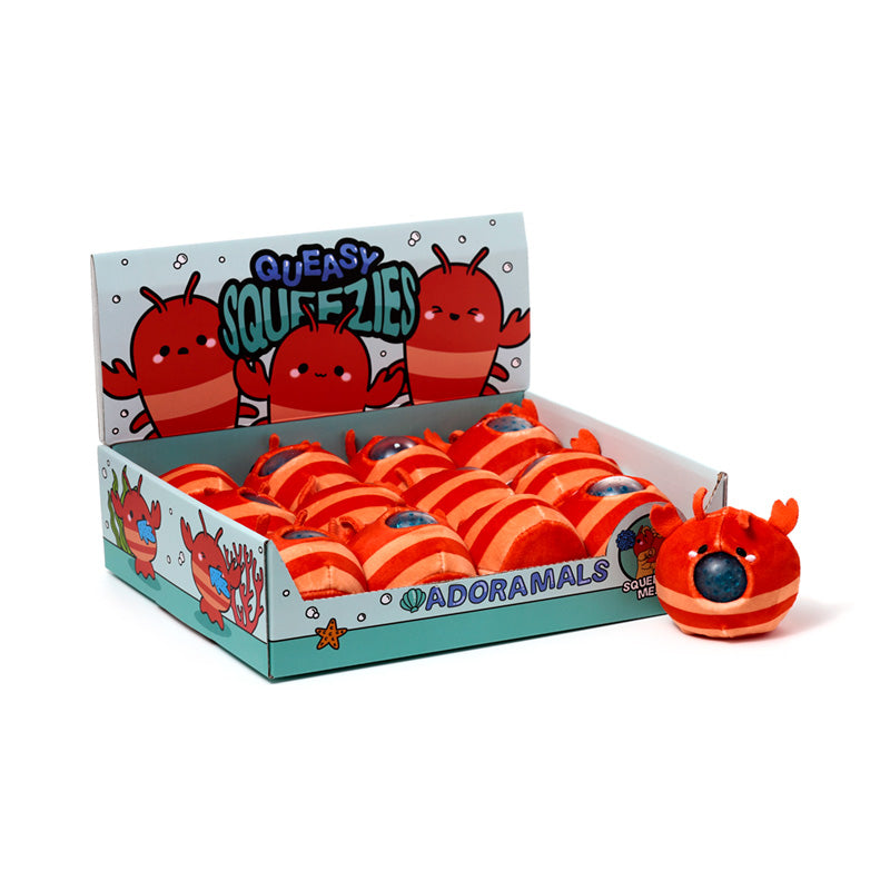 Queasy Squeezy Polyester Toy - Adoramals Lobster