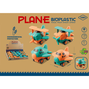 Fun Kids Bioplastic Friction Action Toy - Aeroplane x12