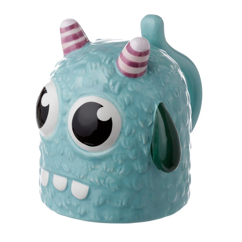 Novelty Upside Down Ceramic Mug - Blue Monstarz Monster