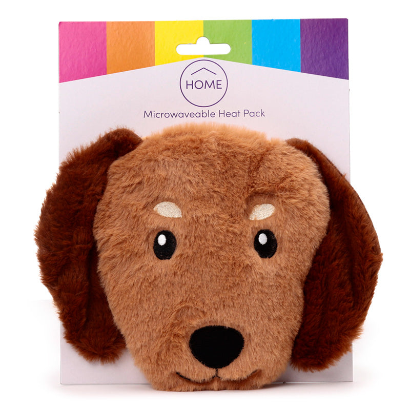 Microwavable Plush Wheat and Lavender Heat Pack - Sausage Dog Head
