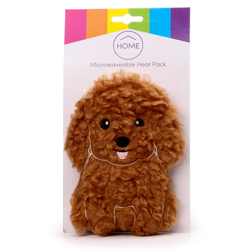 Microwavable Plush Wheat and Lavender Heat Pack - Cavapoo Fluffy Dog