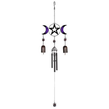 Triple Moon Windchime with Bells