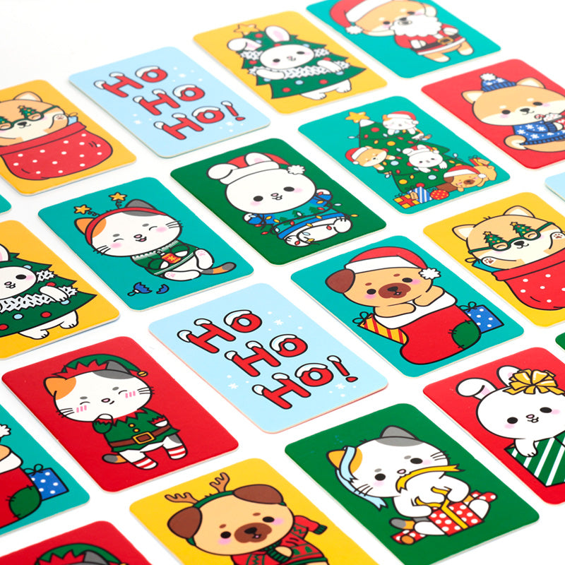 Kids Memory Cat Set - Christmas Adoramals