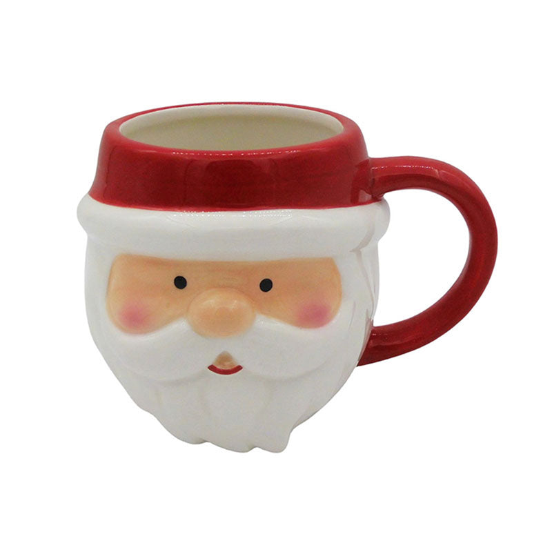 Ceramic Shaped Head Mug - Christmas Santa Head