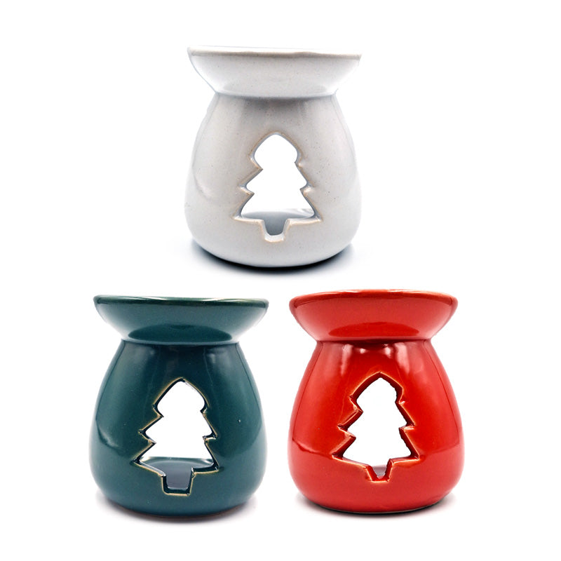 Ceramic Small Christmas Oil Burner - Christmas Cutout