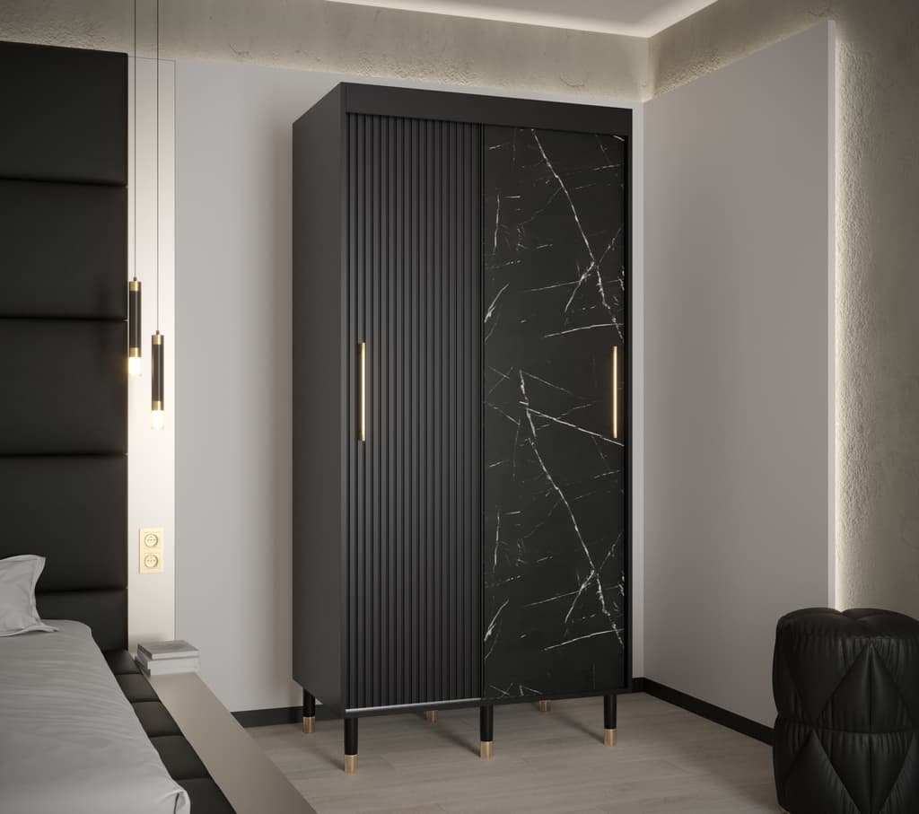 Mora Sliding Door Wardrobe 100cm