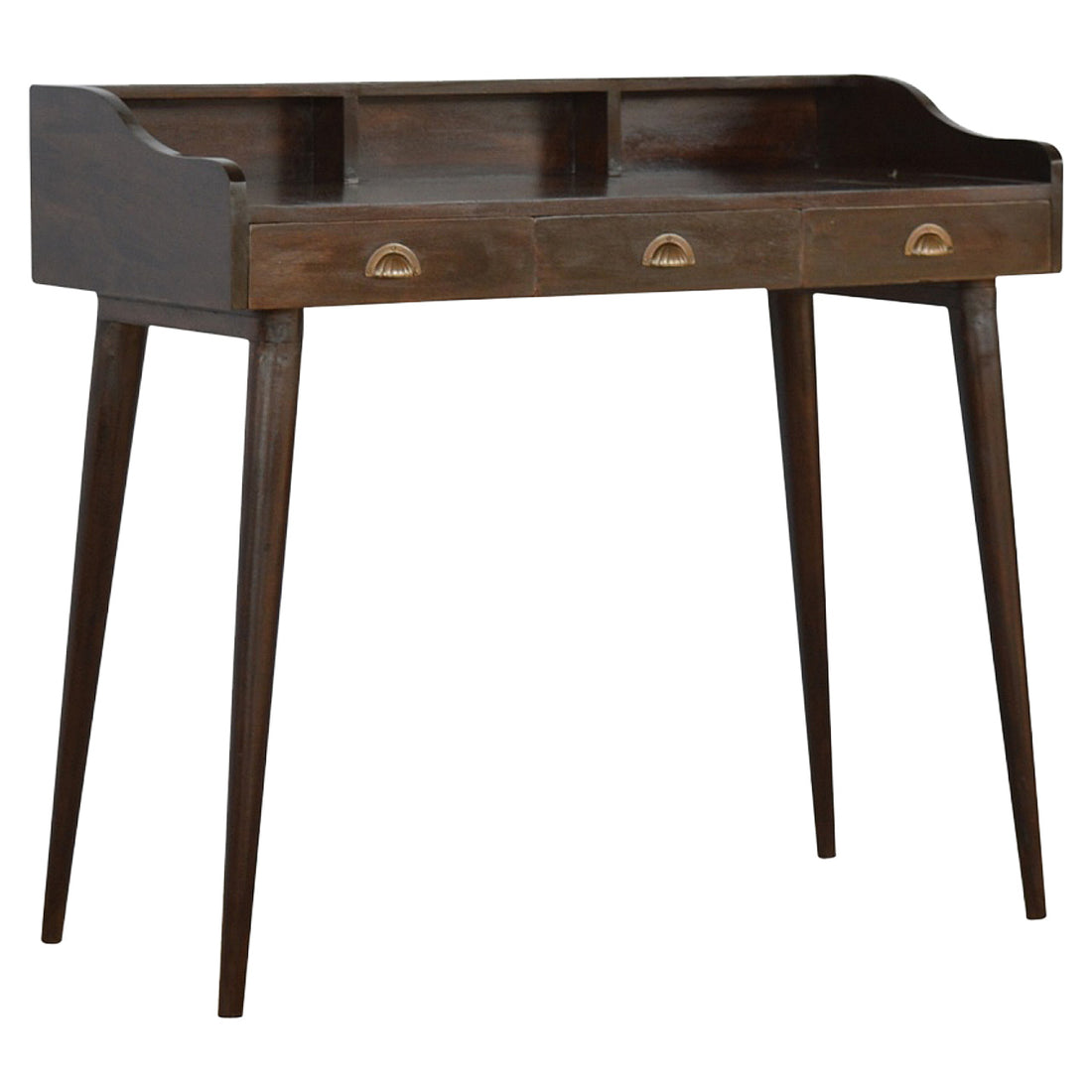 Walnut Gallery Shell Writing Desk