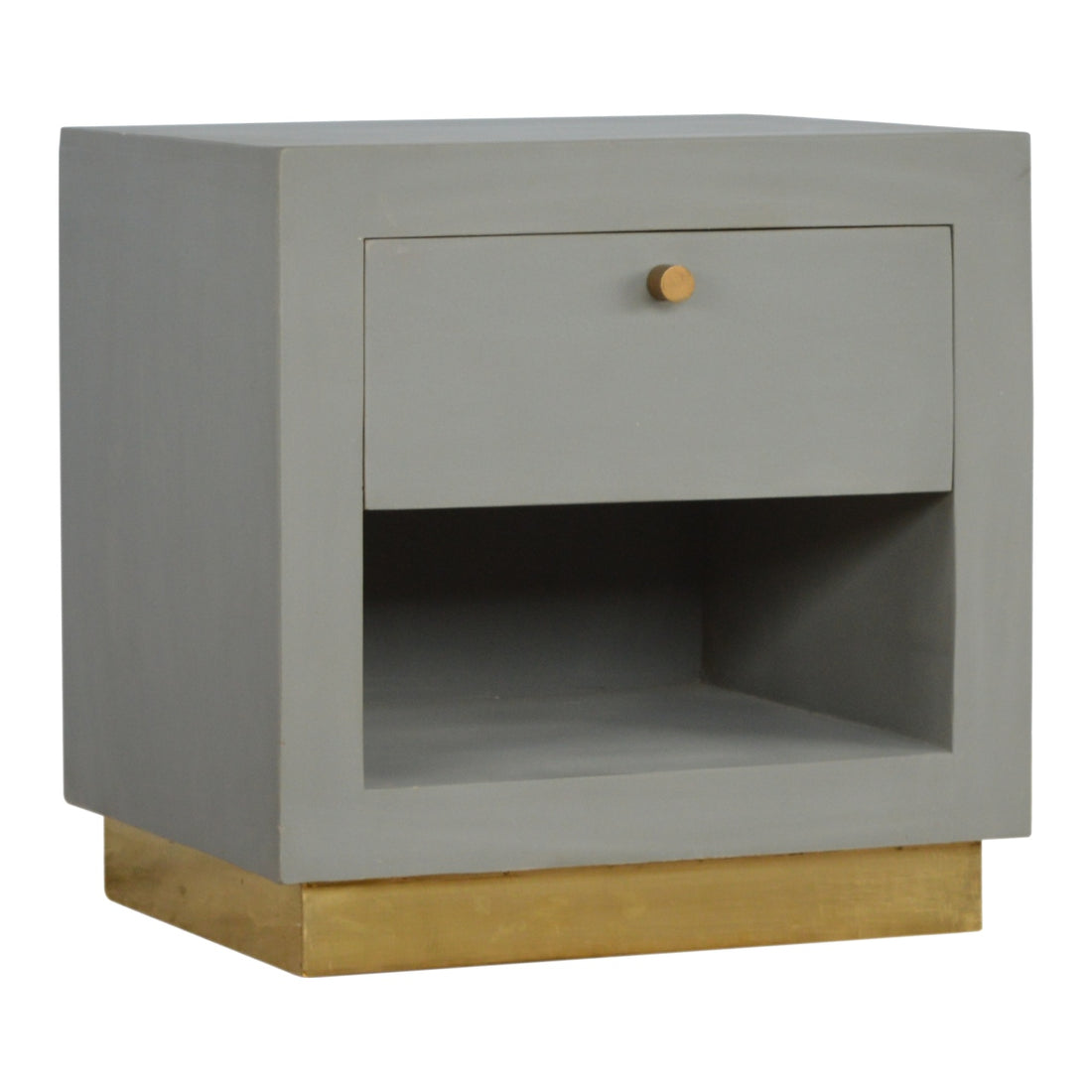 Cement Bedside with Open Slot