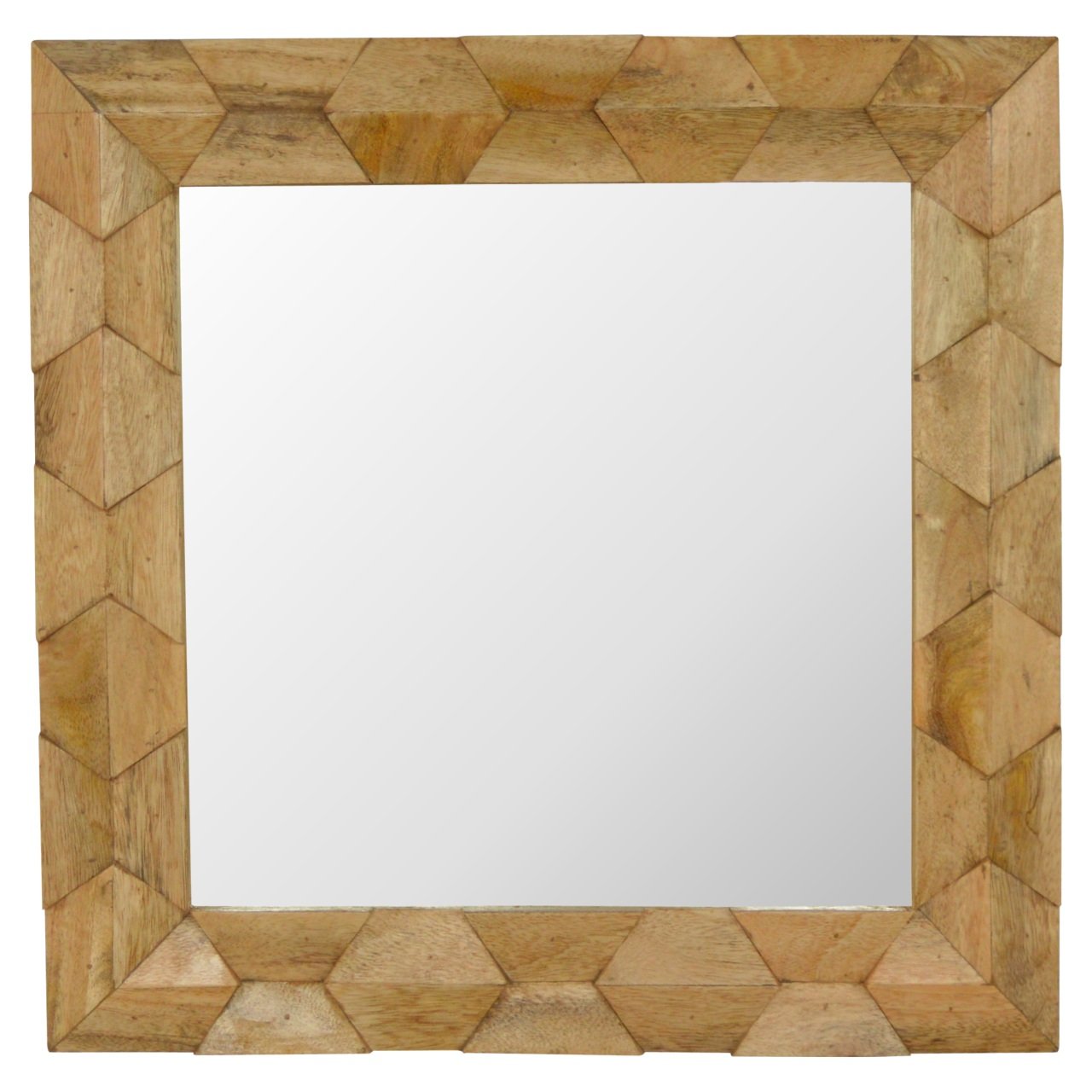 Pineapple Carve Square Mirror