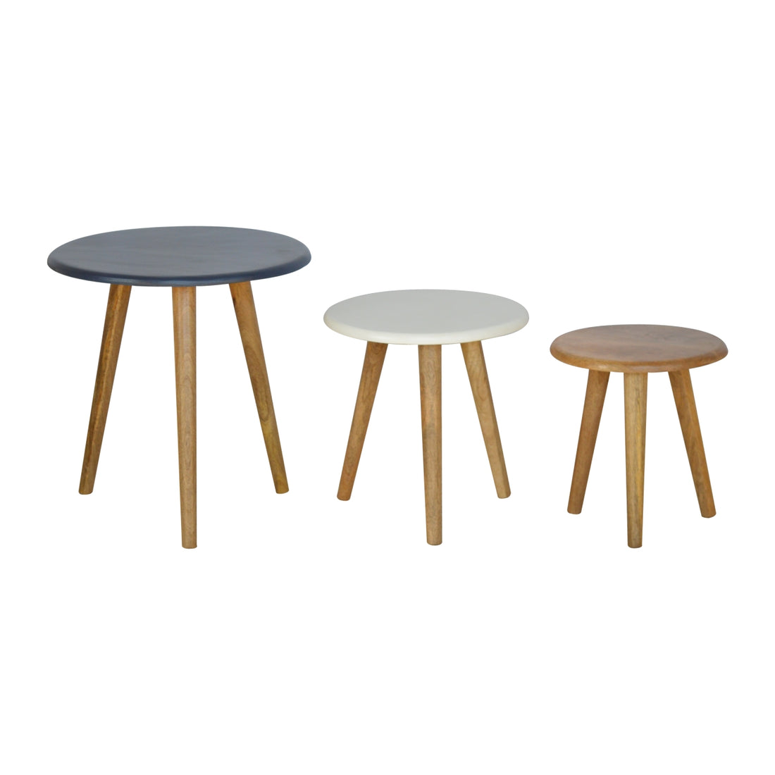 Multi Nordic Stool Set of 3