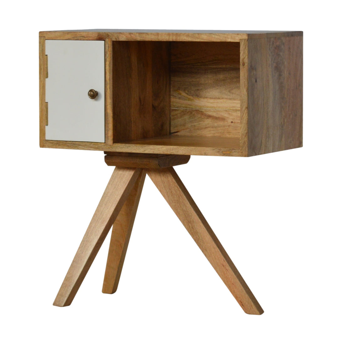 Solid Wood Tripod Bedside