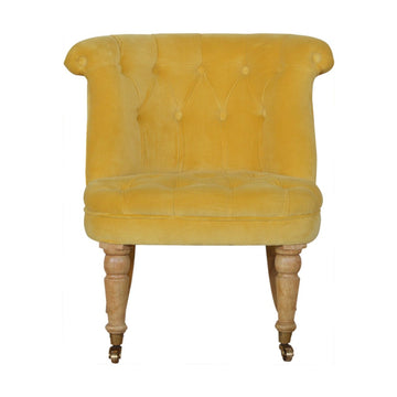 Mustard Velvet Accent Chair