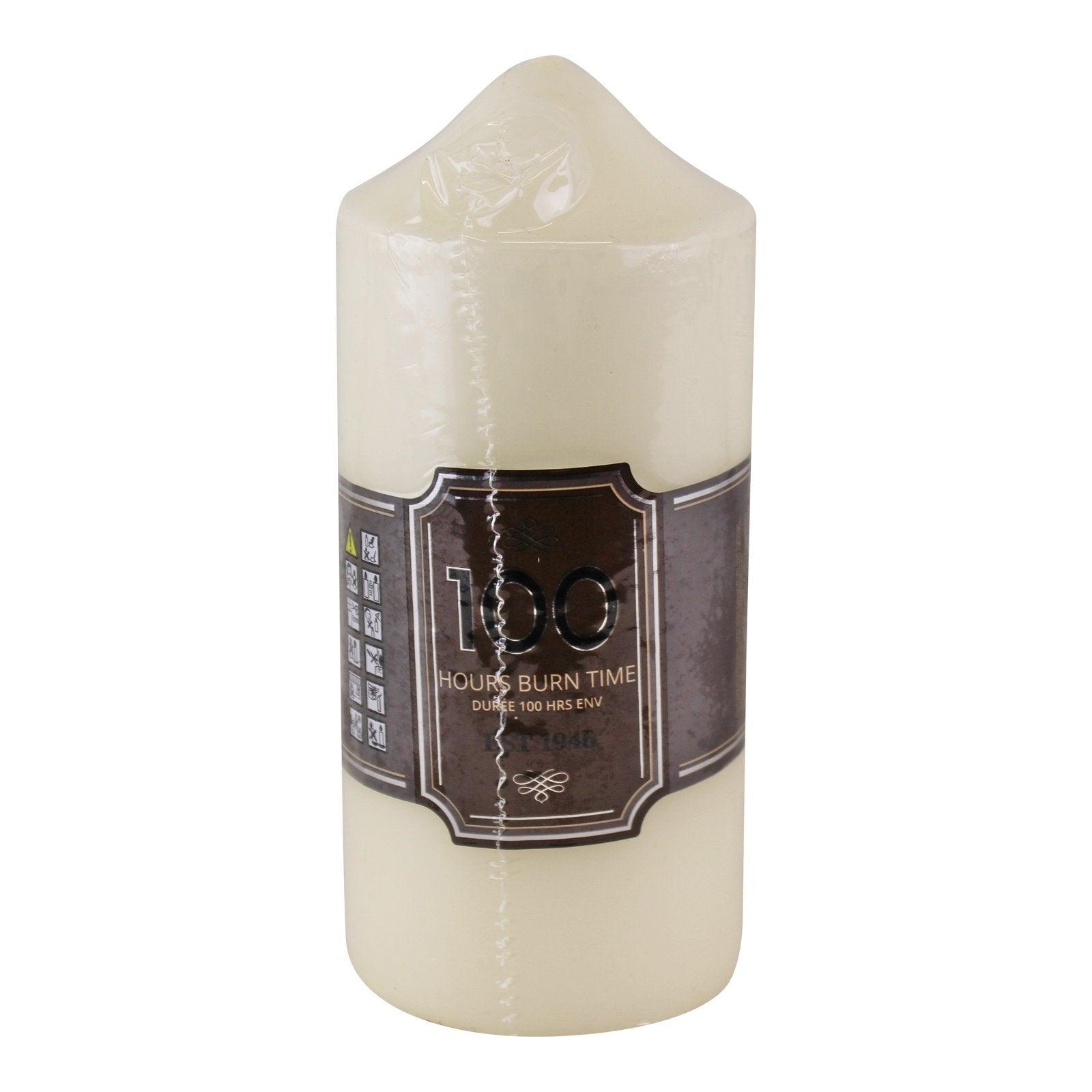 100 Hour Burn Time Pillar Candle - £12.99 - Candles 