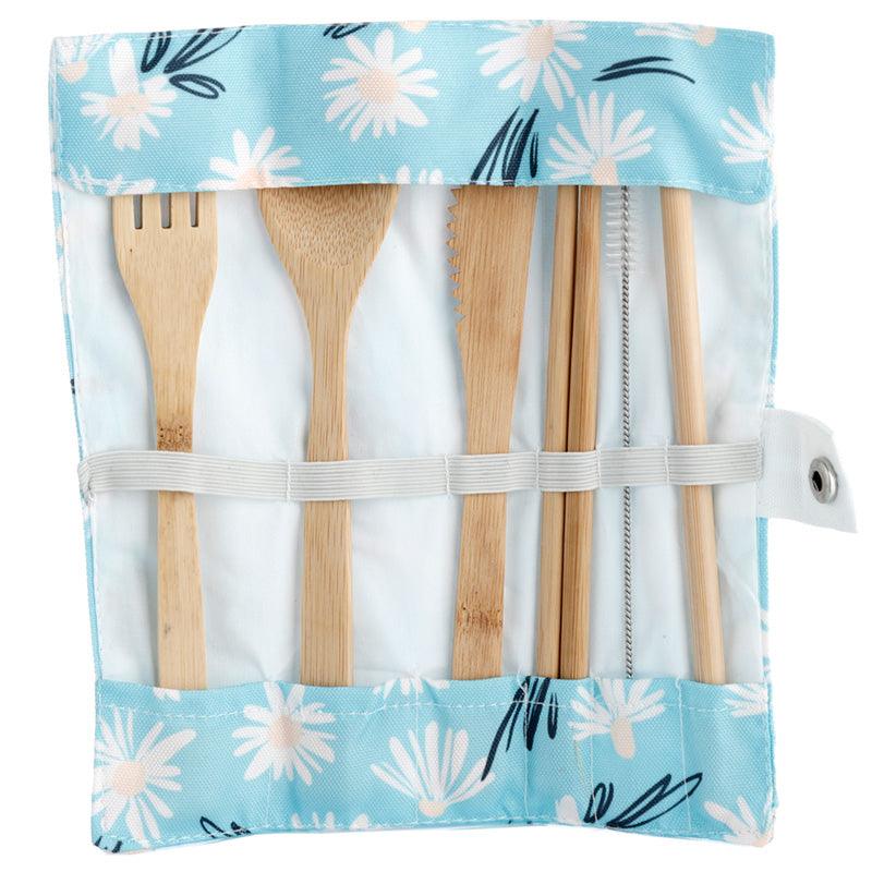 100% Natural Bamboo Cutlery 6 Piece Set - Daisy Lane Pick of the Bunch-