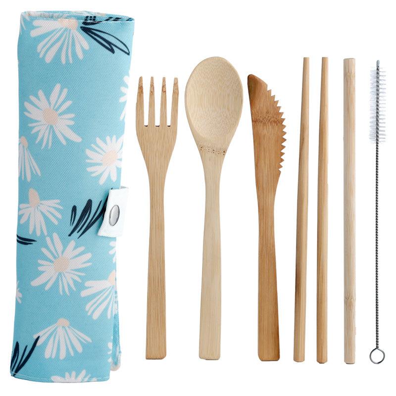 100% Natural Bamboo Cutlery 6 Piece Set - Daisy Lane Pick of the Bunch - £9.99 - 